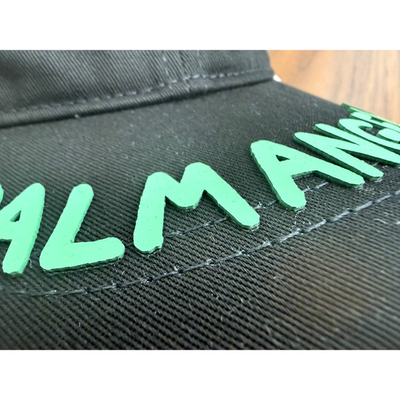 PALM ANGELS SEASONAL LOGO BASEBALL CAP Black Green 3D SZ II Adjustable Women/Kid main image 8